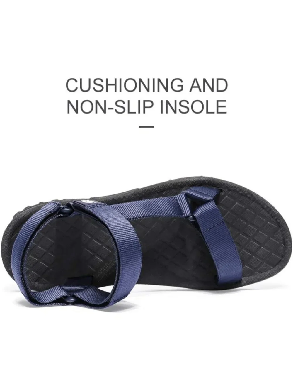 Men's Blue Comfortable Athletic Hiking Sport Sandals Outdoor Beach Shoes